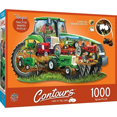 "Contours" - "Love Of The Land" - Puzzle En Forme De 1000 Pièces
