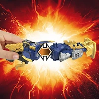 Power Rangers Dino Fury Mosa Razor Zord, Zord robot dinosaure avec système d'assemblage Zord Link