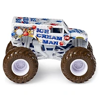 Monster Jam, Monster truck authentique Ice Cream Man en métal moulé à l'échelle 1:64, série Arena Favorites