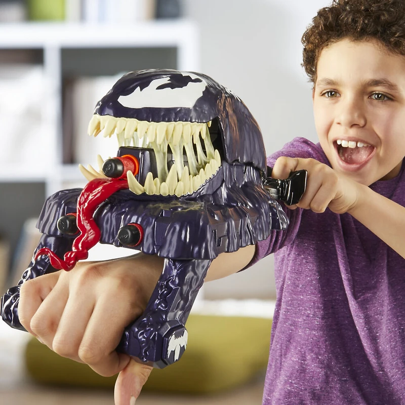 Marvel Spider-Man VenomVersus, Blaster d'attaque Venom, jouet de déguisement Spider-Man Nerf