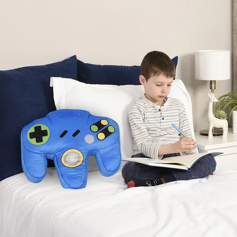 Controller Pillow, Blue 18" x 17"