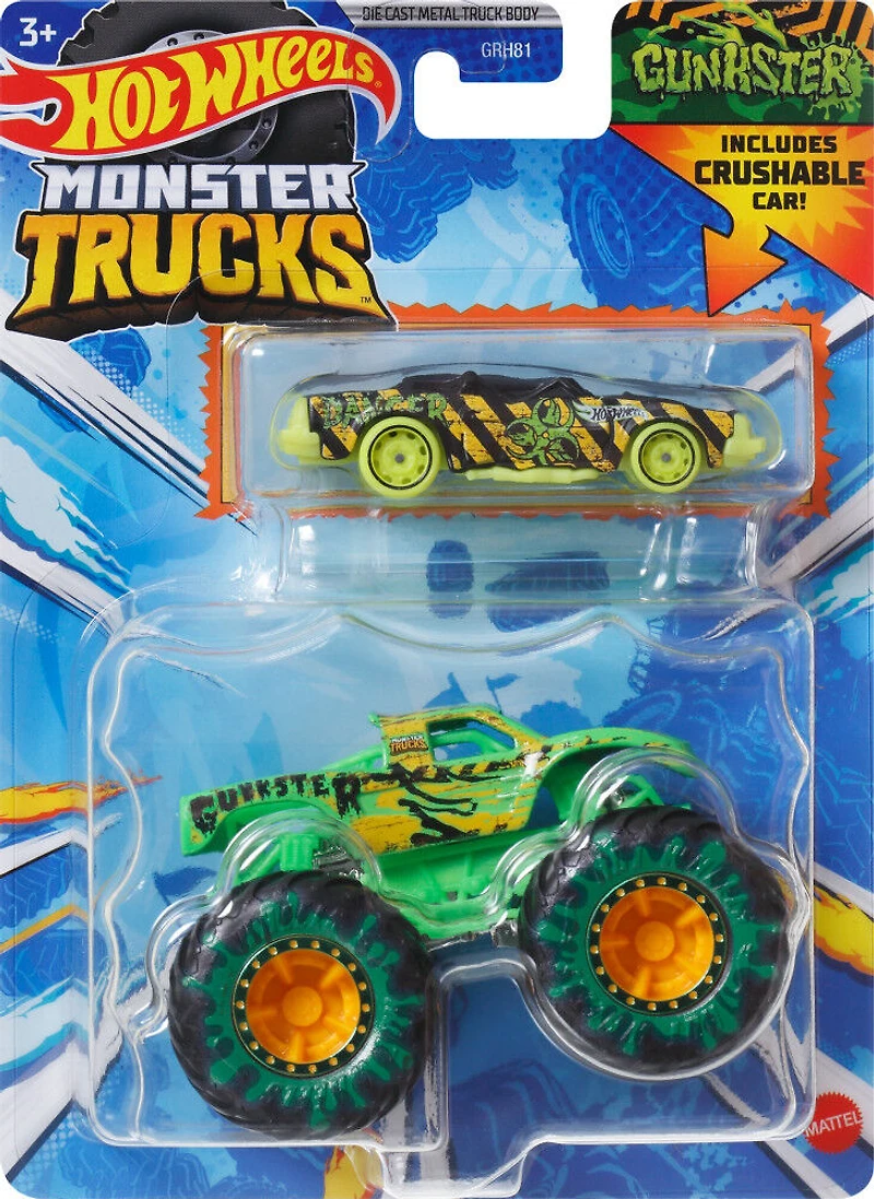 Hot Wheels Monster Trucks Échelle1:64 Camion et voiture