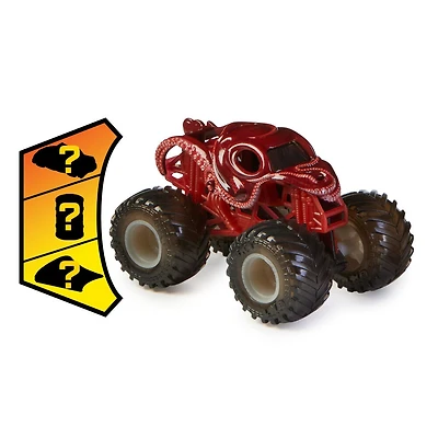 Monster Jam, Monster truck Octon8er officiel, véhicule en métal moulé, série See-Thru Crew, échelle 1:64