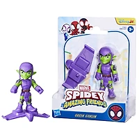 Marvel Spidey et ses Amis Extraordinaires, figurine Gobelin Vert avec accessoire