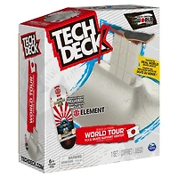 Tech Deck, Build-A-Park World Tour, P.F.K Skate Support Center, Ramp Set with Signature Fingerboard - English Edition