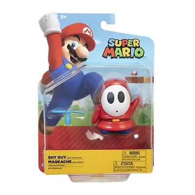 Figurine Nintendo de 4 pouces : Homme timide rouge avec hélice