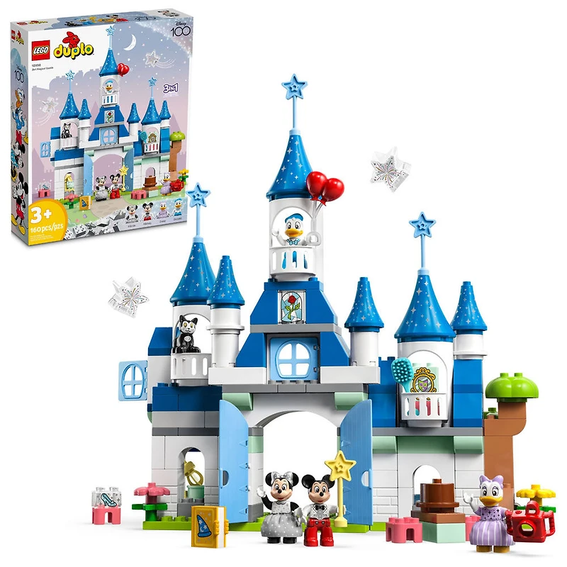 LEGO DUPLO Disney Le château magique 3en1 10998 Ensemble de jeu de construction (160 pièces)