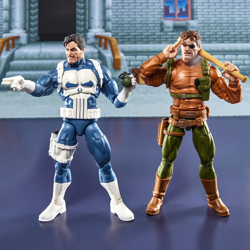 Marvel Legends Series Gamerverse Punisher et Nick Fury, figurines de collection