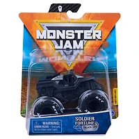 Monster Jam, Monster truck Soldier Fortune officiel, véhicule en métal moulé, série Legacy Trucks, échelle 1:64