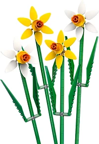 LEGO Daffodils Celebration Gift, Yellow and White Daffodil Room Decor 40747