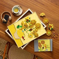 LEGO Art Vincent Van Gogh - Les Tournesols, Ensemble de Construction d'oeuvre d'Art Murale et Idée de Décoration 31215