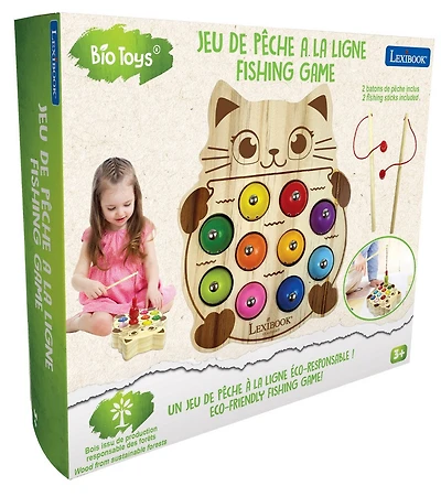 Jeu de pêche en bois chat gourmand Bio Toys