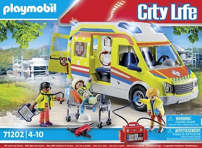 Playmobil - Ambulance avec effets lumineux et sonore