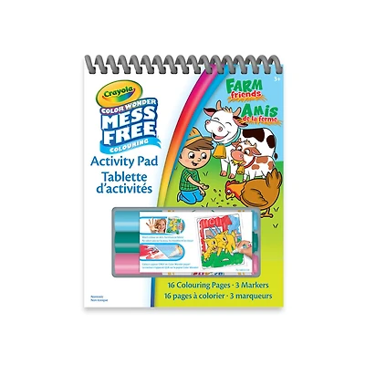 Crayola Color Wonder Mess-Free Travel Activity Pad, Farm Friends