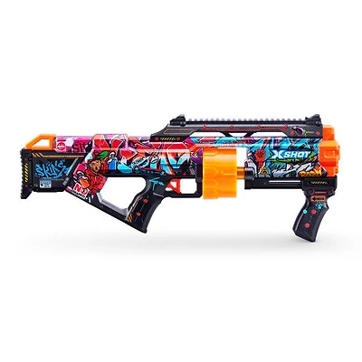X-Shot Skins Last Stand Dart Blaster - Graffiti (16 fléchettes) par ZURU