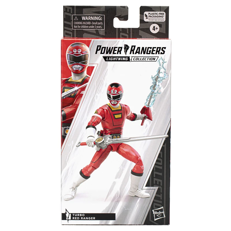 Power Rangers Lightning Collection, figurine Turbo Ranger Rouge premium de collection avec accessoires, 15 cm