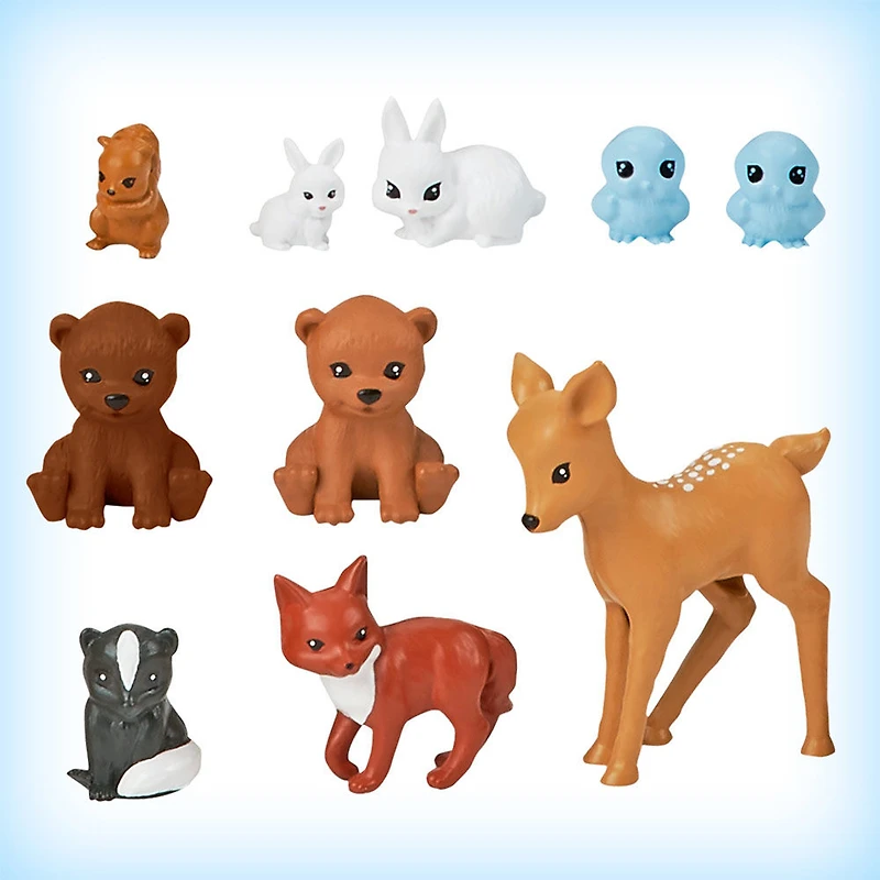 Barbie Wilderness Guide Interactive Playset with Barbie Doll (12-in/30.40-cm), Outdoor Tree, Bridge, Overhead Rainbow, 10 Animals & More