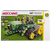 Erector by Meccano, Coffret de construction Tracteur John Deere série 9RT, Jouet éducatif STEM