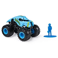 Monster Jam, Monster truck authentique Crushstation en métal moulé à l'échelle 1:64, série Crazy Creatures