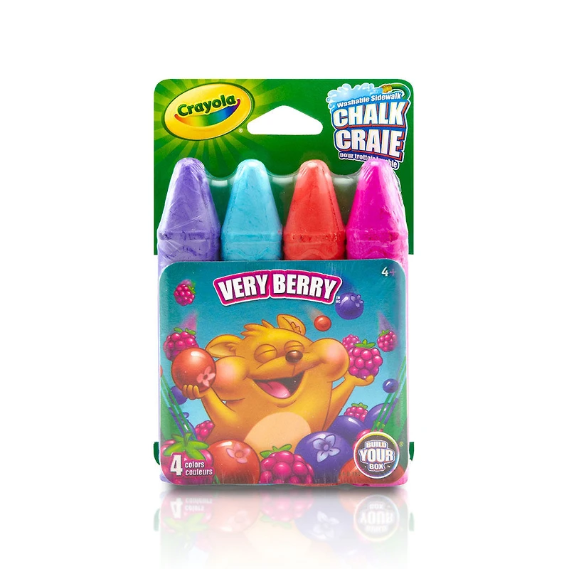 Crayola Washable Sidewalk Chalk, 4 Count