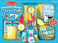 Melissa & Doug Smoothie Maker Blender Set with Play Food - styles may vary
