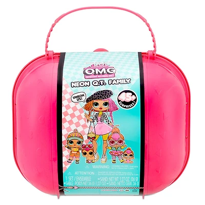 Famille exclusive LOL Surprise OMG Neon Q.T.- poupée-mannequin de série limitée, poupées et animal avec 45+ surprises - Notre exclusivité