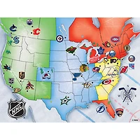 Masterpieces Puzzle Company Ligue De NHL Carte Casse-Tête De 500 Pièces
