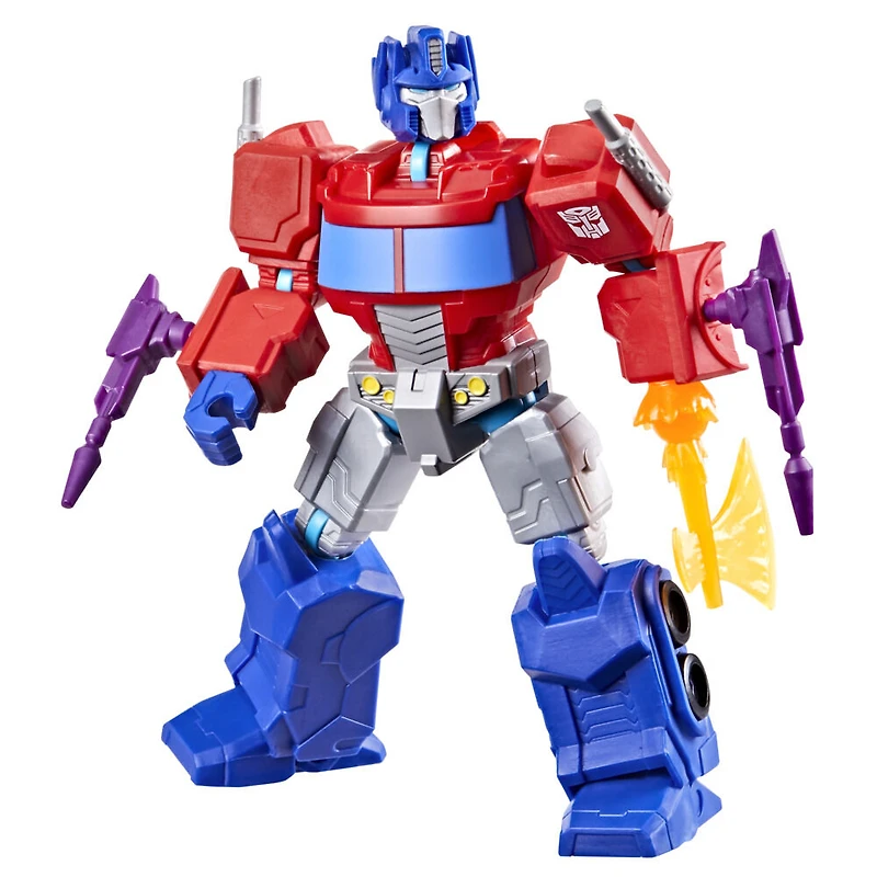 MixMashers Transformers, figurine deluxe personnalisable Optimus Prime à mélanger et combiner avec accessoires