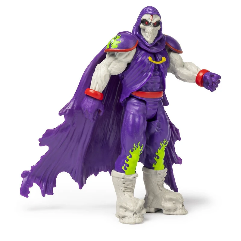 Monster Jam, Coffret Monster truck Grave Digger à l'échelle 1:64 officiel et figurine articulée Grim Creatures de 12,7 cm (violet métallique)