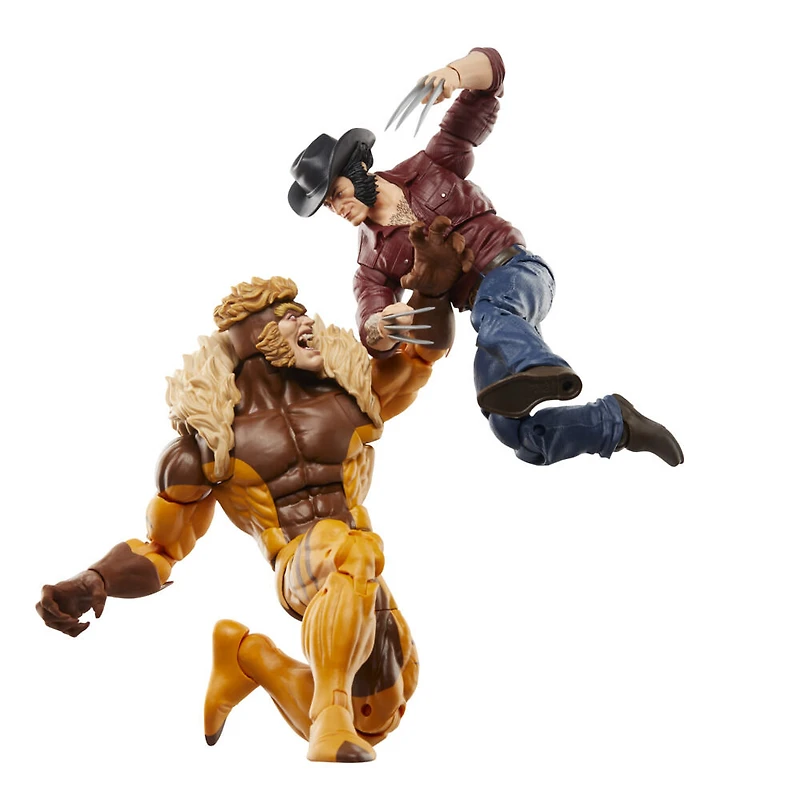 Marvel Legends Series, Logan contre Sabretooth, figurines Wolverine
