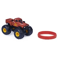 Monster Jam, Monster truck Grave Digger officiel, véhicule en métal moulé, série Retro Rebels, échelle 1:64