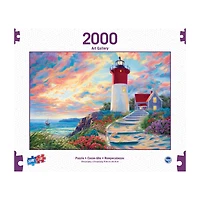 Sure-Lox Puzzles - Art Gallery Collection - Lighthouse at Sunset