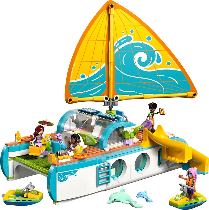 LEGO Friends Travel Boat Adventure Pretend Play Building Toy - Toy Boat Playset for Kids, 8+ 42664