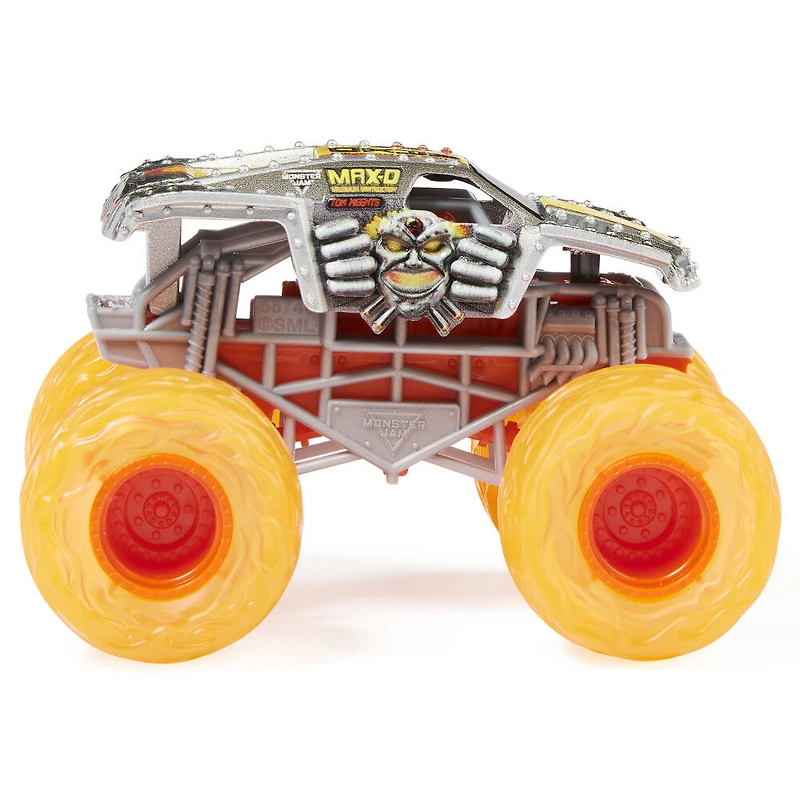 Monster Jam, Monster trucks officiels en métal moulé EarthShaker Vs. Max-D, échelle 1:64