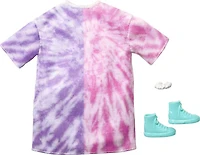 Barbie - Coffret Tenue - Robe maillot tie-dye, bracelet, espadrilles