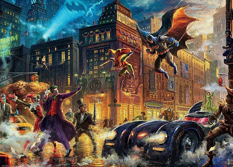 Ceaco DC Comics Puzzle 1000 pièces Thomas Kinkade Gotham City