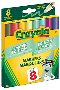 Marqueurs à trait large Crayola édition limitée - Paquet de 8