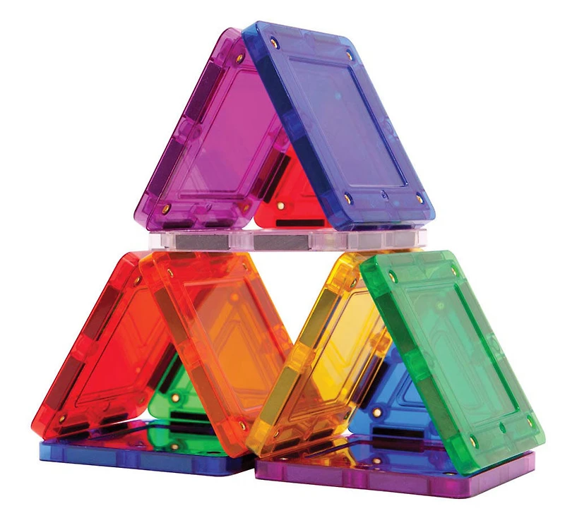 Magformers TileBlox - Coffret de construction Rainbow de 20 pièces magnétiques - les motifs peuvent varier