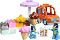 LEGO DUPLO La Visite au Comptoir de Crème Glacée avec Bluey, Jouet pour Tout-Petits, Ensemble de Véhicule 10458