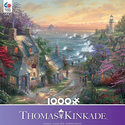 Ceaco Thomas Kinkade - The Village Lighthouse Casse-tête, (Casse-tête de 1000 morceaux)