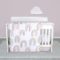 Painted Rainbow 4 Pc Crib Bedding