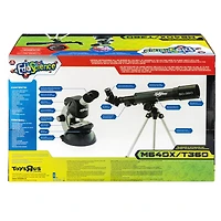 Combiné télescope 50/360 et microscope 640x