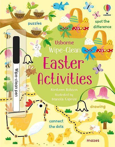 Wipe-Clean Easter Activities - English Edition