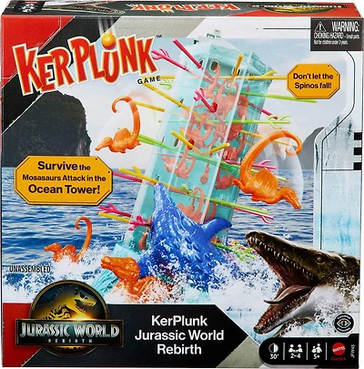 KerPlunk Jurassic World Rebirth Card Game for Kids & Family