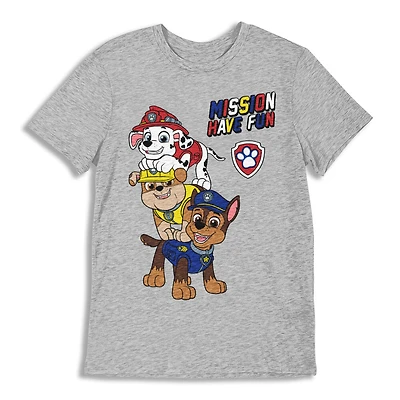 Paw Patrol Short Sleeve Tee - Grey Mix