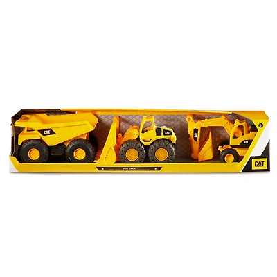 Cat Mini Crew 3 Pack - Dump Truck, Wheel Loader, & Excavator