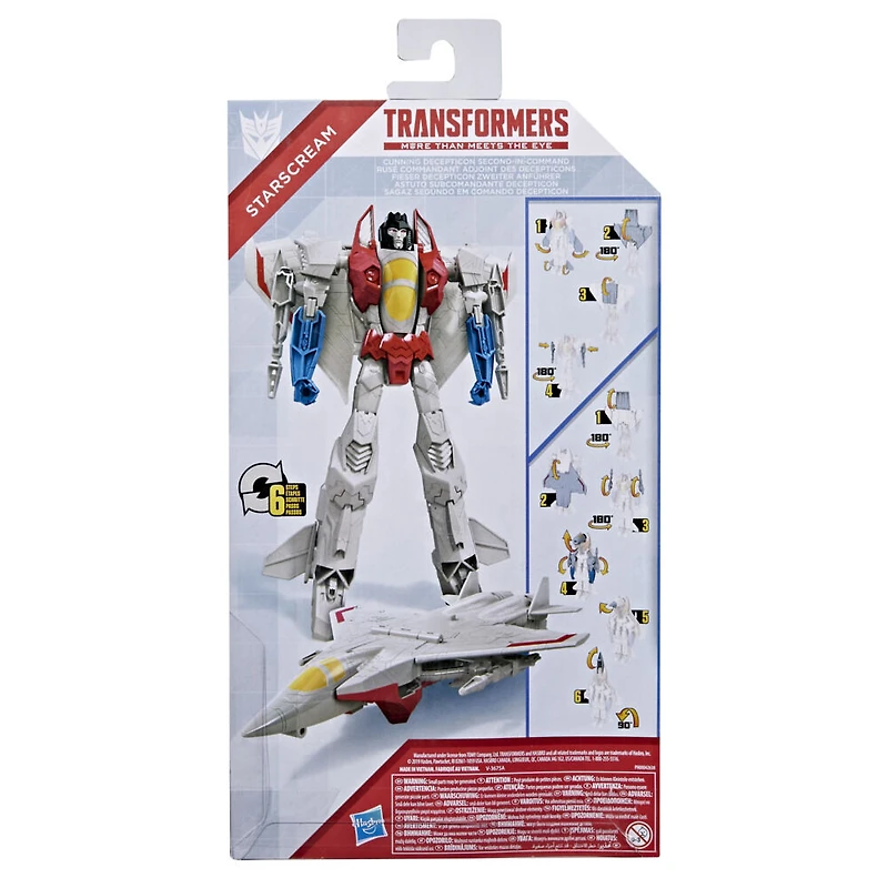 Jouets Transformers, figurine Morpho-Titan Starscream, pour enfants, 28 cm
