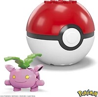 MEGA Pokemon Hoppip building set with 21 pieces and Poke Ball