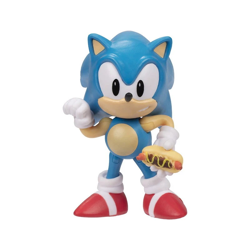 Figurines articulées de 2,5po de Sonic The Hedgehog - Sonic et Hot-dog