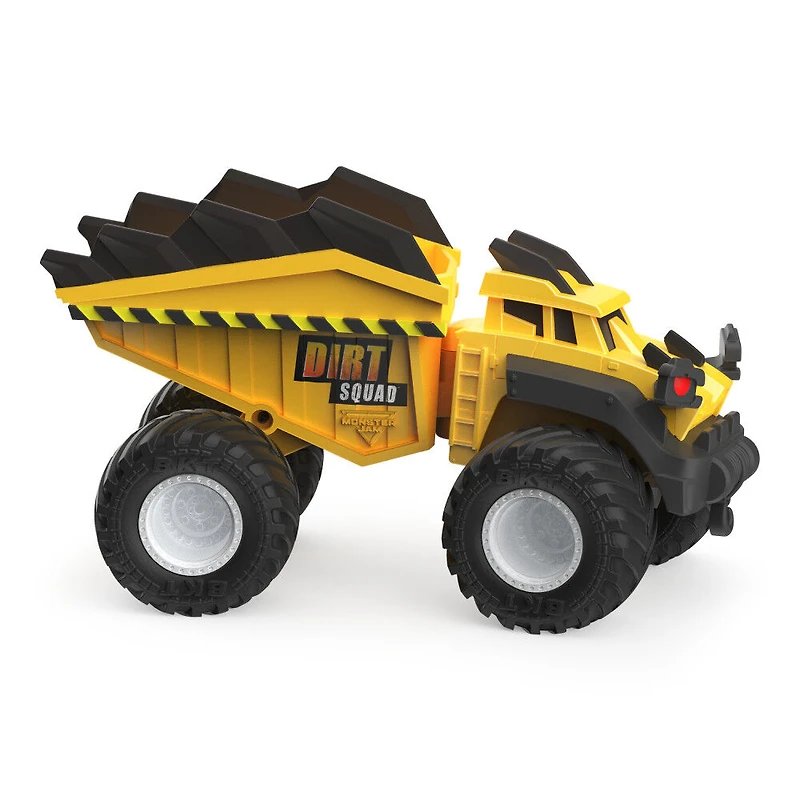 Monster Jam, Monster truck Axel Dirt Squad Dump Truck officiel avec pièces mobiles